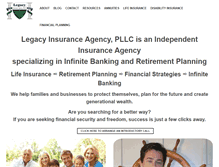 Tablet Screenshot of legacyinsuranceagency.com